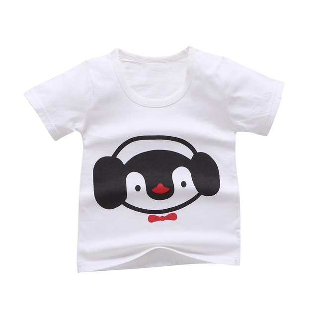 Zestaw ubrań dla niemowląt Boys Baby i dziewczynek na lato: T-Shirt z krótkim rękawem i krótkie stroje domowe z kartonowymi motywami - Wianko - 15