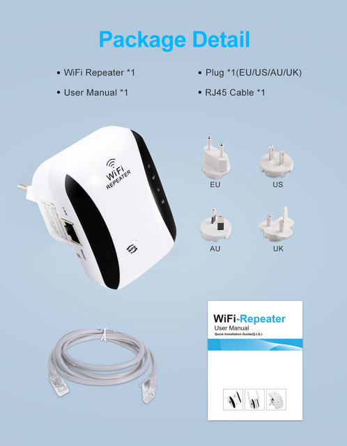 2.4G 300Mbps Wzmacniacz Sygnału Wi-Fi 802.11n/b/g - Oryginalny, Wysokiej Jakości, Dla Domu - Wianko - 7