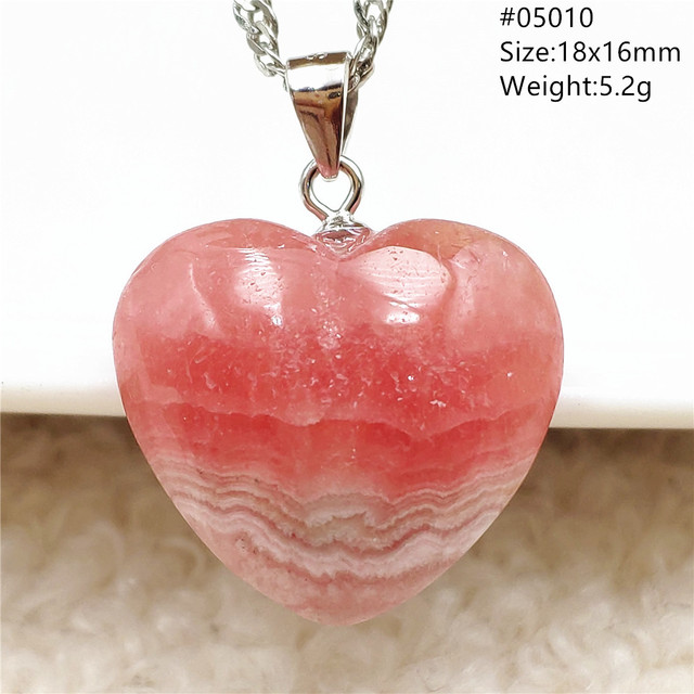 Rhodochrosite - Oryginalny wisiorek z naturalną czerwoną różą, kamień Rhodochrosite, srebro 925 AAAAA - Wianko - 20