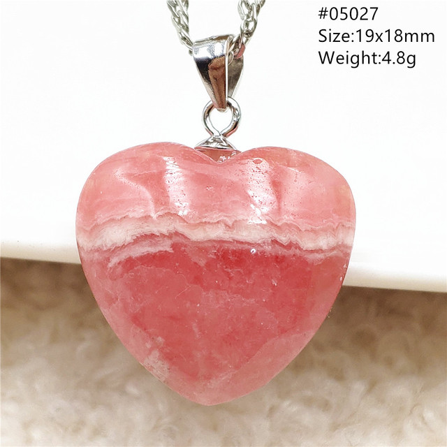 Rhodochrosite - Oryginalny wisiorek z naturalną czerwoną różą, kamień Rhodochrosite, srebro 925 AAAAA - Wianko - 113