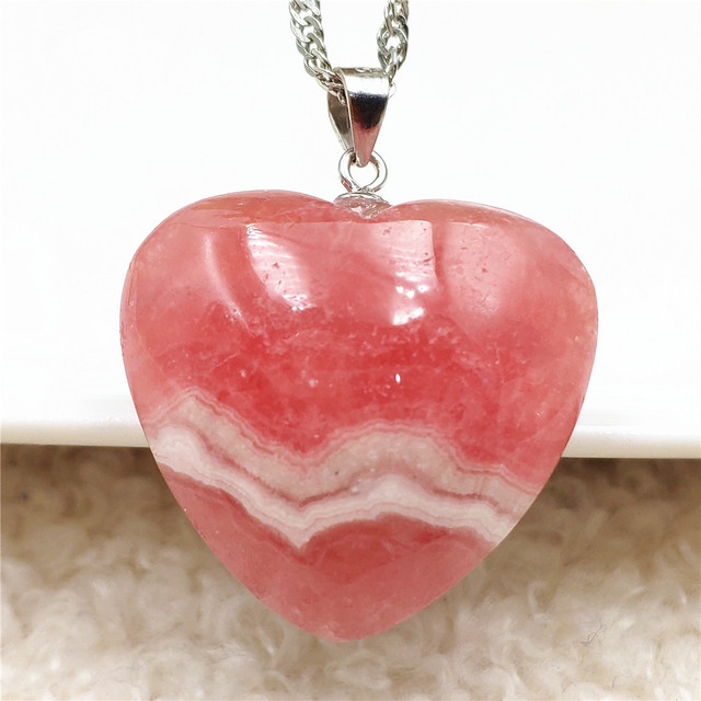 Rhodochrosite - Oryginalny wisiorek z naturalną czerwoną różą, kamień Rhodochrosite, srebro 925 AAAAA - Wianko - 71