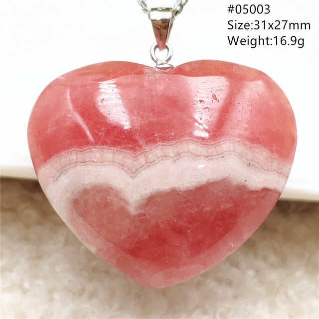 Rhodochrosite - Oryginalny wisiorek z naturalną czerwoną różą, kamień Rhodochrosite, srebro 925 AAAAA - Wianko - 5