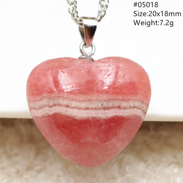 Rhodochrosite - Oryginalny wisiorek z naturalną czerwoną różą, kamień Rhodochrosite, srebro 925 AAAAA - Wianko - 95