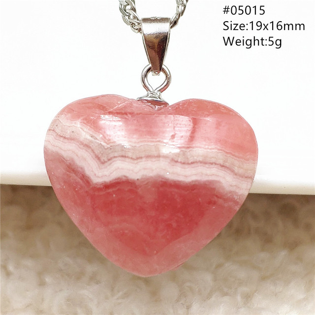 Rhodochrosite - Oryginalny wisiorek z naturalną czerwoną różą, kamień Rhodochrosite, srebro 925 AAAAA - Wianko - 89