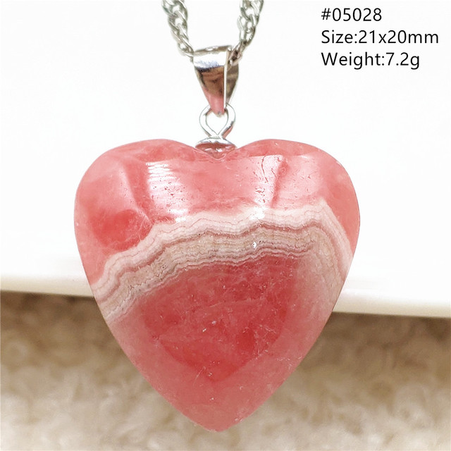 Rhodochrosite - Oryginalny wisiorek z naturalną czerwoną różą, kamień Rhodochrosite, srebro 925 AAAAA - Wianko - 56