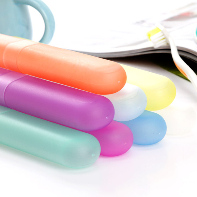 Plastikowy kubek na szczoteczki do zębów - przenośny, do podróżowania i obozowania, na kolor losowy - Wianko - 5