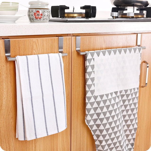 Wieszak prętowy do ręczników ze stali nierdzewnej nad drzwiami - Wianko - 5