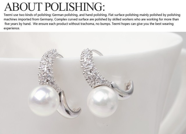 Nausznice LUOTEEMI imitacja białej perły z cyrkoniami (AAA) - biżuteria elegancka dla kobiet - Wianko - 16