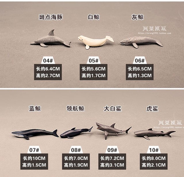 Figurka akcji Zanurkujący w miniaturze w oceanie Modele morskich zwierząt Dekoracja akwarium Akcesoria do akwarium Figurka rekina wielorybiego - Wianko - 6