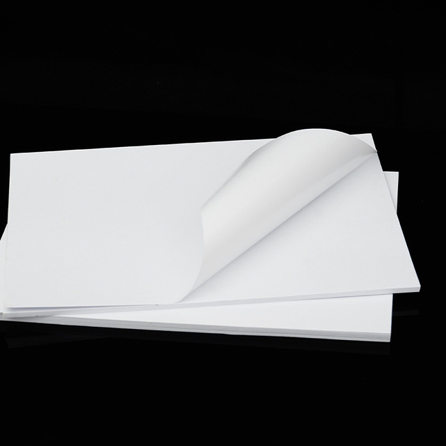 Białe naklejki papierowe A4 - pełne etykiety wysyłkowe dla drukarek laserowych i atramentowych - Wianko - 2