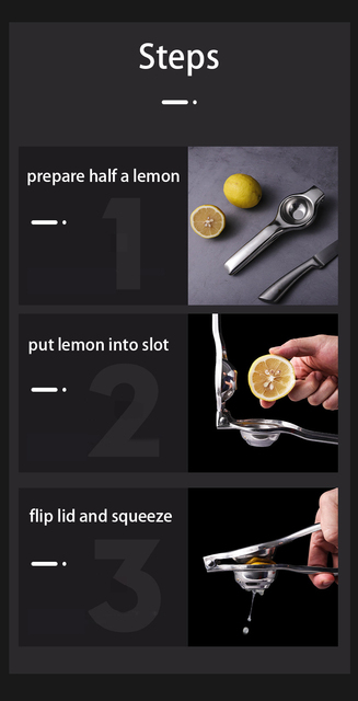 Wyciskarka do cytryny Exprimidor Limon ze stali nierdzewnej - instrukcja, sokowirówka, prasa do cytrusów - lepsza jakość, solidny uchwyt - Wianko - 9