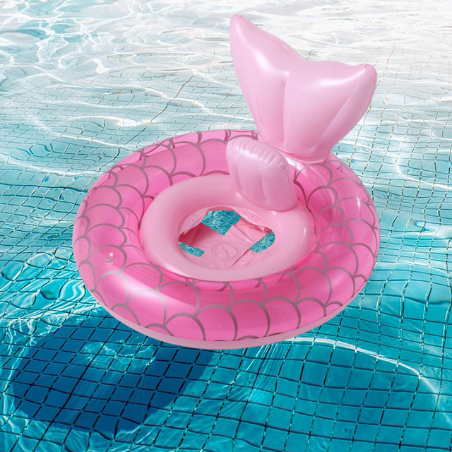 Nadmuchiwana syrenka dla dzieci - obręcz do pływania z imitacją płetw, idealna na letnią imprezę na plaży, dla małych pływaków, pływanie w basenie i inne aktywności w wodzie - Wianko - 19