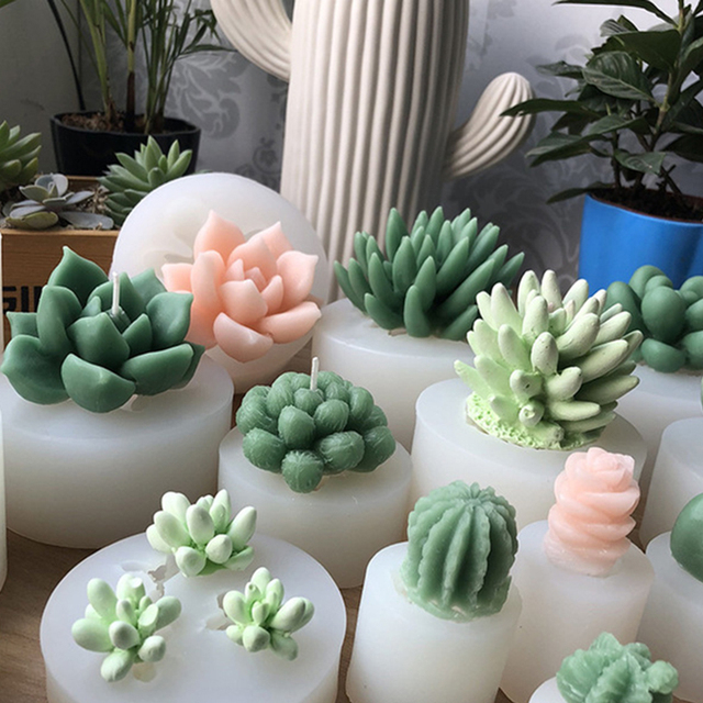 Forma na mydło z silikonu do robienia ręcznie wykonanych, 3D, wielomateriałowych roślin w kształcie kwiatu do muffinek i puddingu - Wianko - 12