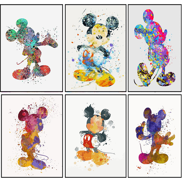 Diamentowa malowanka 5D DIY Disney Mickey Mouse, kolorowa, dla dzieci, prezent, dekoracja domu - Wianko - 13