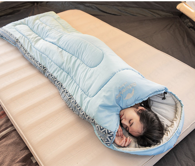 Ultralekki śpiwór Naturehike 1.5kg dla 1-2 osoby w stylu koperty - wiosna/lato, bawełniany, możliwość łączenia, idealny na podróże i outdoor - Wianko - 13