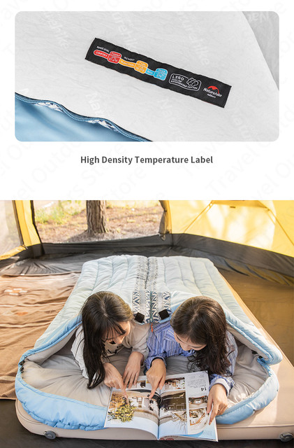 Ultralekki śpiwór Naturehike 1.5kg dla 1-2 osoby w stylu koperty - wiosna/lato, bawełniany, możliwość łączenia, idealny na podróże i outdoor - Wianko - 12