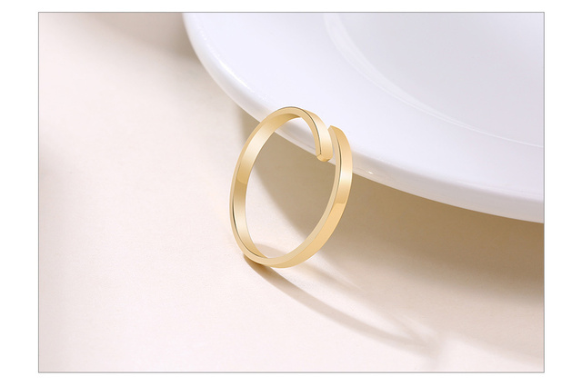 Personalizowany pierścień z grawerowaną nazwą dla kobiet - stal nierdzewna, regulowany rozmiar - Wianko - 10