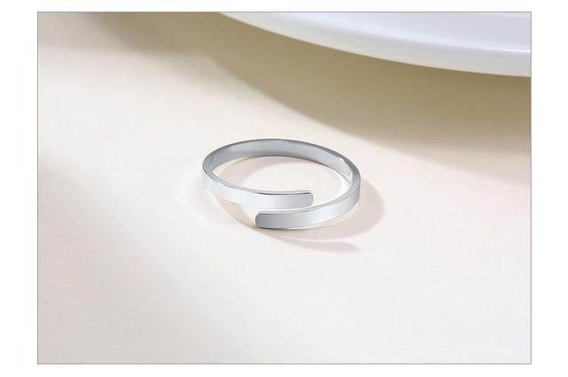Personalizowany pierścień z grawerowaną nazwą dla kobiet - stal nierdzewna, regulowany rozmiar - Wianko - 8