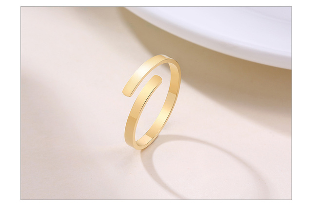 Personalizowany pierścień z grawerowaną nazwą dla kobiet - stal nierdzewna, regulowany rozmiar - Wianko - 11