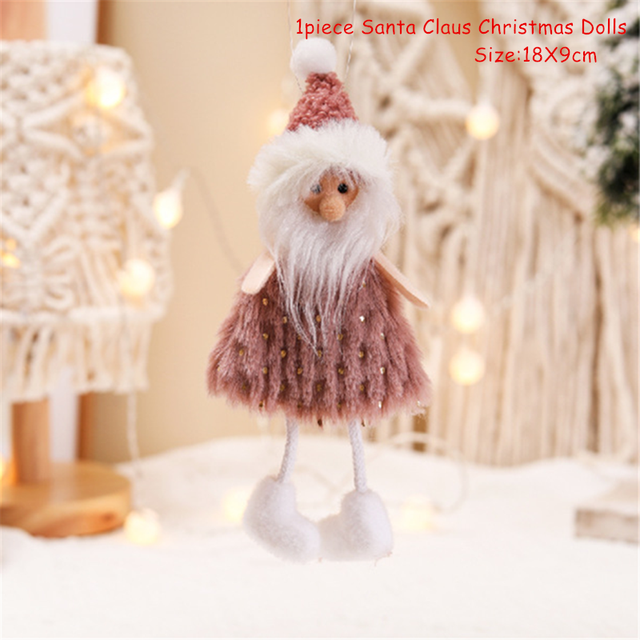 Nowość 2021: Anioł bożonarodzeniowy - lalka wisząca na choinkę - dekoracja świąteczna - Wianko - 13