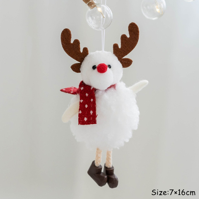 Nowość 2021: Anioł bożonarodzeniowy - lalka wisząca na choinkę - dekoracja świąteczna - Wianko - 9