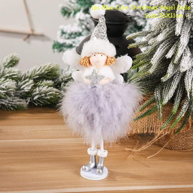 Nowość 2021: Anioł bożonarodzeniowy - lalka wisząca na choinkę - dekoracja świąteczna - Wianko - 48