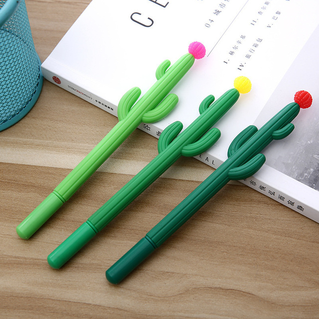 Długopis żelowy Lytwtw's Kawaii z motywem kaktusa, idealny do biura i szkoły - Wianko - 14