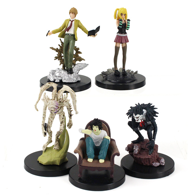 Figurka akcji Anime Death Note - zestaw 5 sztuk: światło zabójcy Yagami, MisaMisa, L, Ryuuku, Rem - model kolekcjonerski zabawki PVC - Wianko - 2