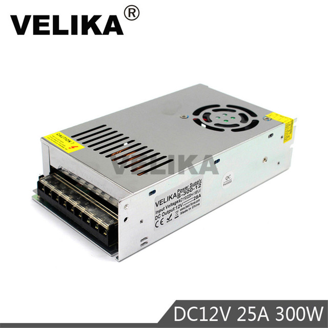 Zasilacz impulsowy 300W Pojedyncze wyjście DC12V 25A transformator 110V 220V AC do DC 12V LED taśma CNC CCTV drukarki - Wianko - 4