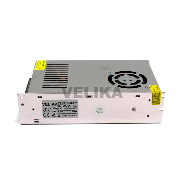 Zasilacz impulsowy 300W Pojedyncze wyjście DC12V 25A transformator 110V 220V AC do DC 12V LED taśma CNC CCTV drukarki - Wianko - 5
