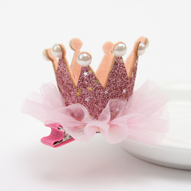 Czapki na przyjęcie urodzinowe dla dziewczynek z siateczką ozdobioną lśniącymi koronkami - Wianko - 12