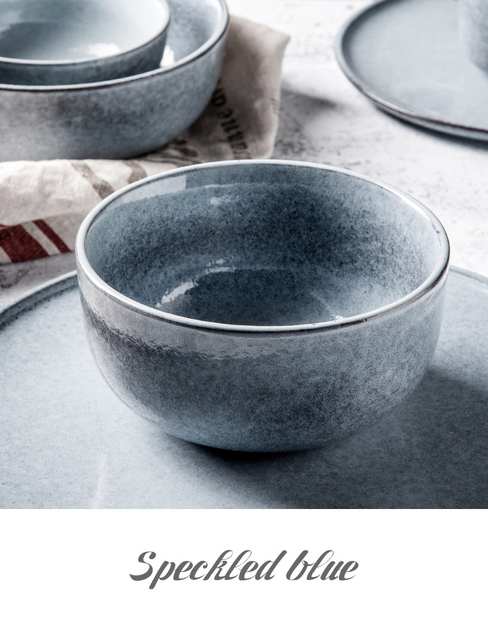 Nordyckie ceramiczne zastawy stołowe - duży płaski talerz, spersonalizowane naczynia w stylu zachodnim - Wianko - 8