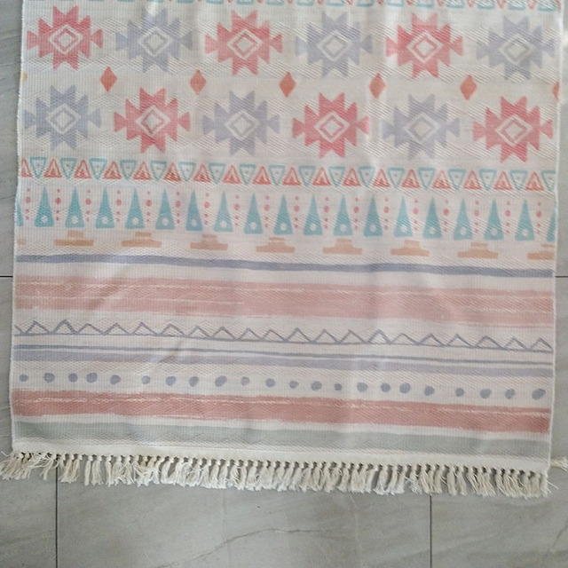 Dywany Makrama - Duży etniczny dywan do salonu i sypialni, antypoślizgowa mata podłogowa ręcznie tkana - Wianko - 2