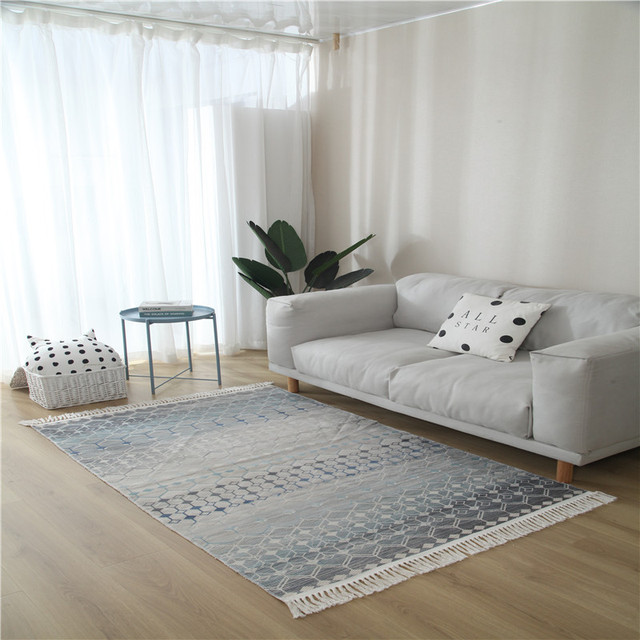 Dywany Makrama - Duży etniczny dywan do salonu i sypialni, antypoślizgowa mata podłogowa ręcznie tkana - Wianko - 20