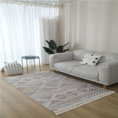 Dywany Makrama - Duży etniczny dywan do salonu i sypialni, antypoślizgowa mata podłogowa ręcznie tkana - Wianko - 31