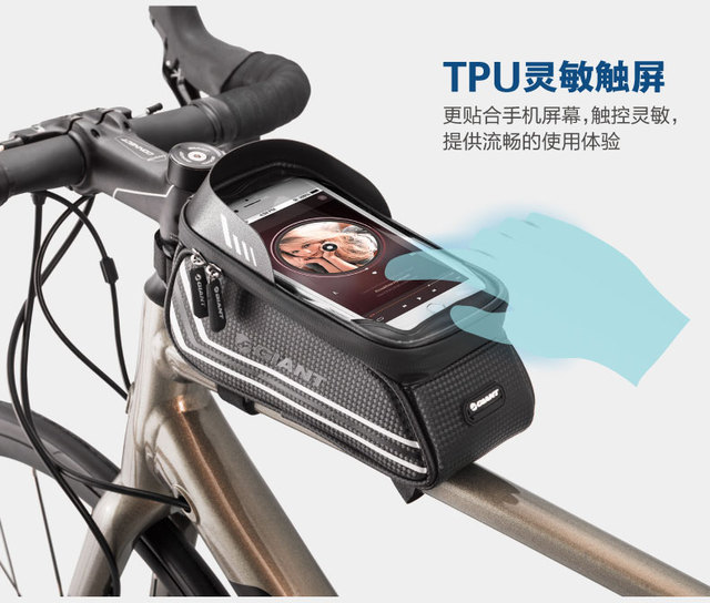 Gigantyczna torba przednia na rower - duża pojemność, worek rurkowy, miejsce na telefon komórkowy - wyposażenie do roweru górskiego - Wianko - 5