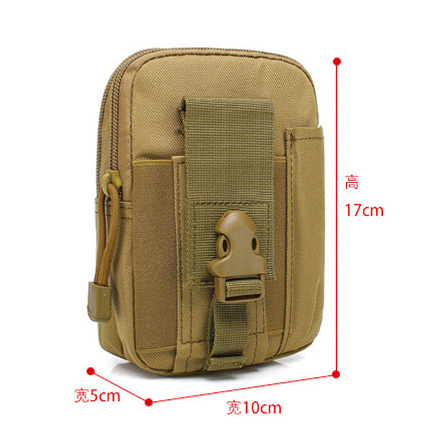 Nylonowa torba taktyczna do noszenia telefonu komórkowego – kamuflaż, talia, wspinaczka - Wianko - 1