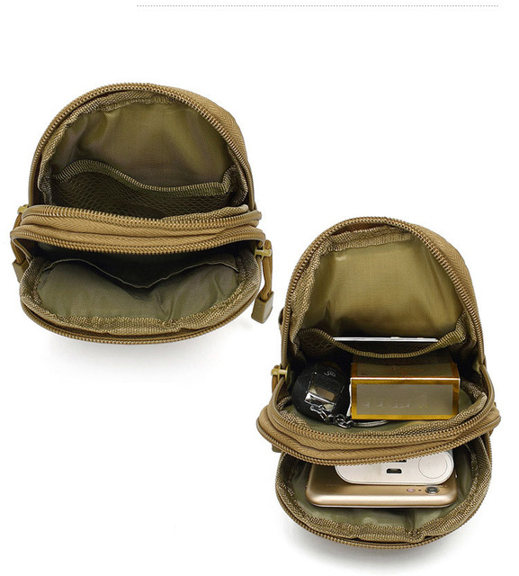 Nylonowa torba taktyczna do noszenia telefonu komórkowego – kamuflaż, talia, wspinaczka - Wianko - 3