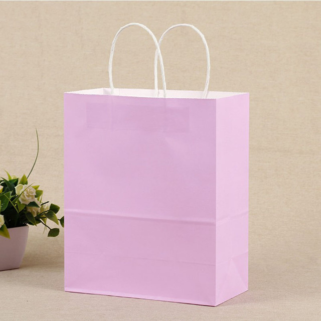 Festiwalowe torby DIY 10 sztuk/paczka 21x15x8cm - papierowe torby na prezenty i zakupy z uchwytem - Drop Shipping - Wianko - 8