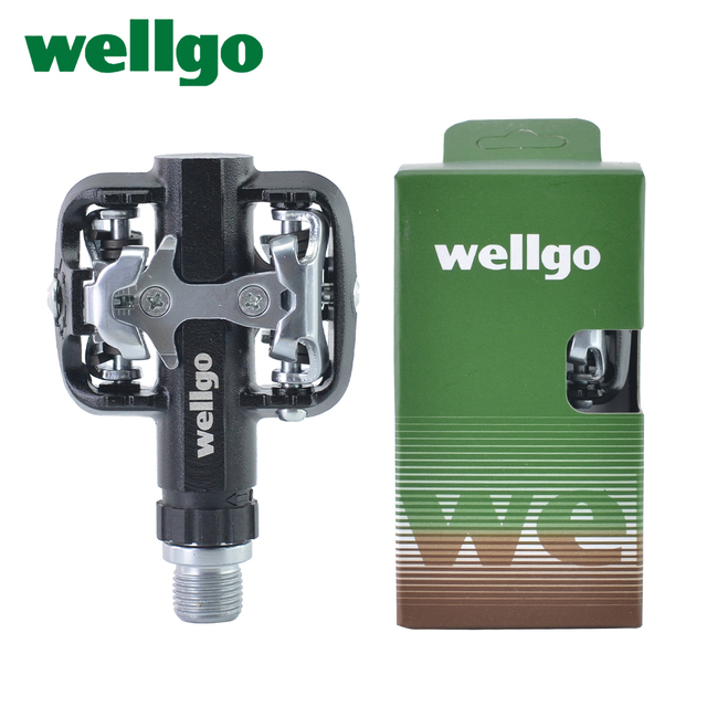 Wellgo WM001 - pedały rowerowe z aluminium Ultralight Road MTB samoblokujące zatrzaskowy pedał 2 DU - Wianko - 1