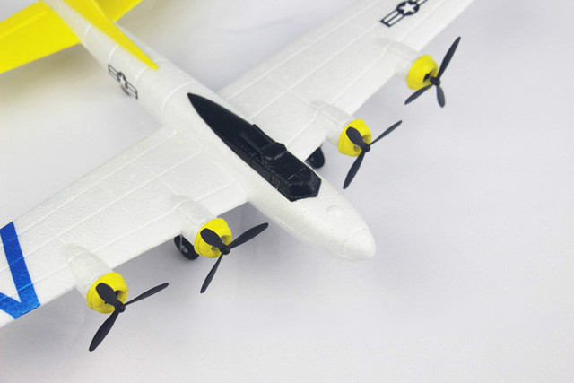 Zdalnie sterowany samolot RC 2019 Bomber Flighter - zabawka do zabawy na zewnątrz, model samolotu z automatycznym balansem, ładowarka USB 2-kanałowa - Wianko - 17