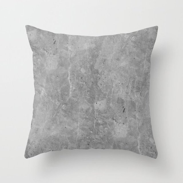Poliesterowa poszewka na poduszkę o wymiarach 45*45 cm, w szarym geometrycznym wzorze, w kolorze srebrnym - Wianko - 14