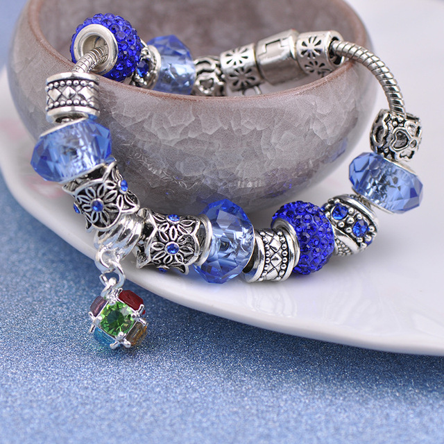 Kobiety bransoletka serce kluczowe charms Fine Jewelry Accessorie - Wianko - 8