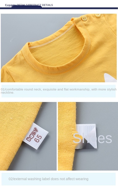 Nowe koreańskie dziecięce zestawy ubrań: letnie T-shirty z krótkim rękawem i spodenki z bawełny dla dziewcząt i chłopców - 2021 - Wianko - 14