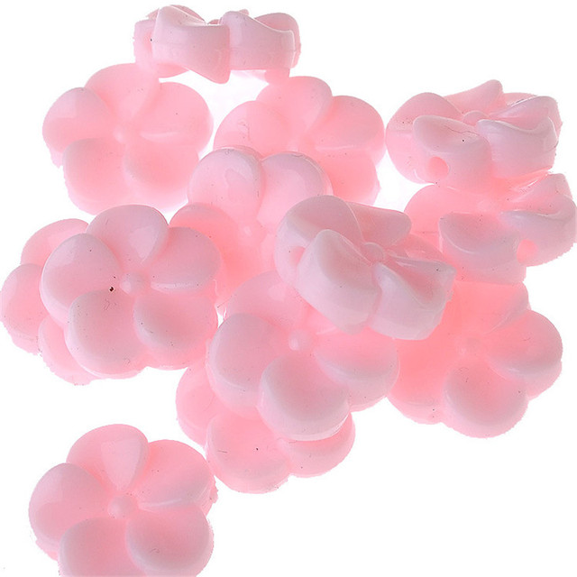 Koraliki akrylowe w pastelowych kolorach z motywem kwiatowym, ozdoby dziecięce - naszyjnik i bransoletka DIY (310 sztuk) - Wianko - 5