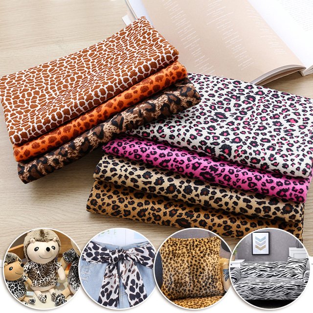 Tkanina z pluszu Leopard Tiger o wymiarach 100x150cm do ubrań, narzut, zabawek i patchworku - Wianko - 13