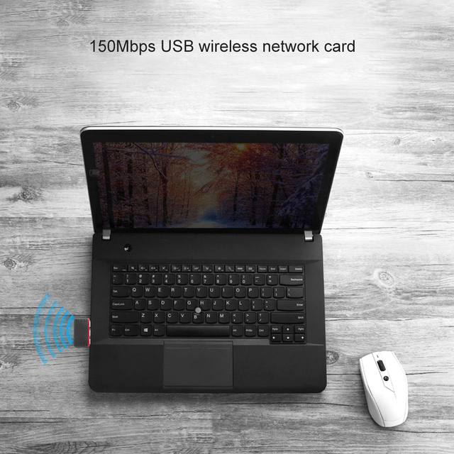 Mini karta sieciowa USB2.0 WiFi Adapter 150Mbps 802.11 ngb do komputera stacjonarnego - Wianko - 8