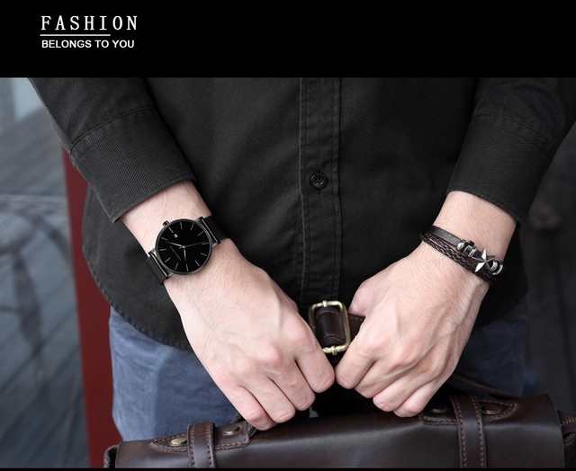 Męski zegarek kwarcowy z kalendarzem, pasek ze stali nierdzewnej i luksusowym japońskim mechanizmem - Wianko - 8