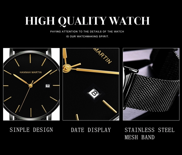 Męski zegarek kwarcowy z kalendarzem, pasek ze stali nierdzewnej i luksusowym japońskim mechanizmem - Wianko - 4