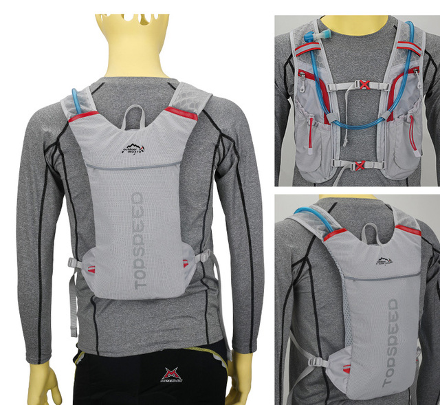 Nowa oddychająca koszulka INOXTO Trail Bag bez rękawów - lekki plecak do biegania dla mężczyzn i kobiet - Wianko - 23